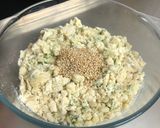 A picture of step 3 of Scallion (Spring Onion) cream Crackers.
