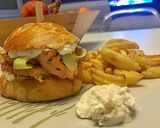 Une image de l'étape 8 de 14• Burger Maison : Pavé de saumon.