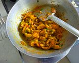 A picture of step 3 of Kantola Sabzi (Spiny Gourd).