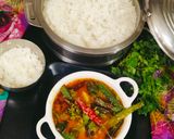 A picture of step 4 of Sindhi Kadhi (Sindhi style Besan Kadhi) 🥰.