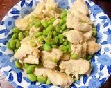 雞胸肉炒毛豆的食譜步驟4照片