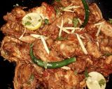 A picture of step 6 of Chicken khra masala koyla karahi.