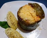 Foto del paso 12 de la receta: Morrones rellenos de choclo y pollo