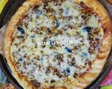 Une image de l'étape 2 de Pizza aux poulet hachée.