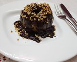 Foto del paso 4 de la receta Manzana asada bañada de chocolate caliente y almendra