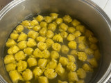 Ñoquis de batata y cabutia