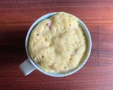 A picture of step 3 of Rhubarb Mug Cake.