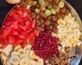 A picture of step 1 of Mix fruit Roohafza Drink.