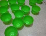 Foto langkah ke 3 dari resep Kue mangkok bunga telang tanpa tape.