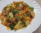 Pas rețetă Tochitura(tocanita) de porc cu cartofi 5 fotografie