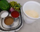 A picture of step 1 of Veg Chilla.