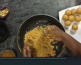 A picture of step 7 of Besan k Ladu   #KokabandCookpad  #Foodies&Freinds.