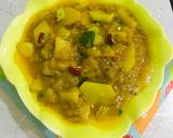 A picture of step 7 of Leftovers torai with aloo ki bujia.