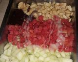 Foto langkah ke 3 dari resep Salad buah choco jelly super creammy & yummy.