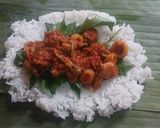 Foto langkah ke 5 dari resep Nasi Bakar Cumi Asin.
