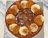 A picture of step 14 of Pumpkin cheesecake with gingersnap pecan crust.