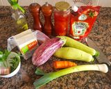 Foto del paso 1 de la receta: Pastel de BERENJENA y zuccini, relleno de tofu #caminodesabores