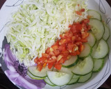 A picture of step 7 of Rice and stew with cabbage salad.