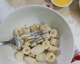 A picture of step 2 of Banana Chocolate Muffins.