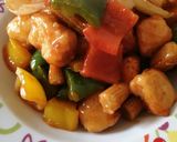 A picture of step 4 of Chilli paneer with baby corn.