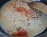 A picture of step 3 of Apple carrot kheer made in jaggery.