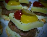 Foto del paso 5 de la receta: Tapitas de arroz con centro de carne y mozzarella!