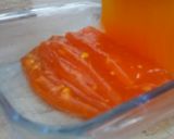 A picture of step 3 of Karachi halwa.