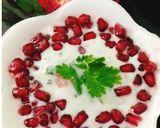 A picture of step 5 of Pomegranate Raita.