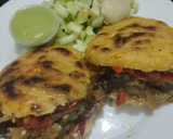 Foto del paso 13 de la receta: Arepas🥙rellenas con salteado de berenjenas y pimientos tatemados🍆🫑🧅