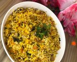 A picture of step 5 of Minced chicken biryani.