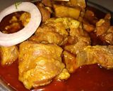 A picture of step 12 of Odia style mutton curry.
