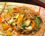 A picture of step 8 of Chow Mein.