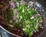 A picture of step 2 of Tawa pulav.