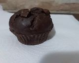 Csokidarabos banános muffin, vanília pudinggal recept fázis 4 fotója