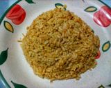 A picture of step 1 of Onion Rice.