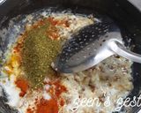 A picture of step 2 of Hyderabadi Khagina with Thyme.