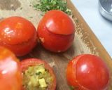 स्टफ्ड टोमेटो विद क्रंची वालनट (stuffed tomato with crunchy walnut recipe in Hindi) रेसिपी चरण 11 फोटो