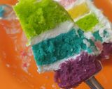 Foto langkah ke 4 dari resep Rainbow cake #2.