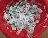A picture of step 1 of Vegetable Curd Sandwich.