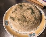 Une image de l'étape 4 de Riz à l aneth et bouillon de gambas.
