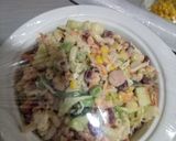 A picture of step 10 of Vegetable Pasta Salad.