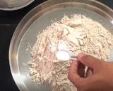 A picture of step 1 of Italian pan pizza.