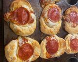A picture of step 3 of Bento Fluffy Pizza Cups.