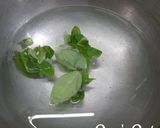 A picture of step 1 of Basil Lemon Tea.