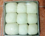 Foto langkah ke 8 dari resep Hokkaido Milk Bread/roti kasur sobek no butter lembut.