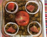 A picture of step 7 of Palak chole yummy with poori and bhtura.
