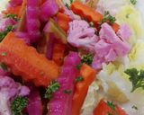 A picture of step 1 of Pickle Vegetables.