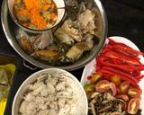 Hình bước làm 1 của món Miến xào cua