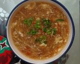 A picture of step 4 of Hot and sour soup.