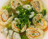 Hình bước làm 8 của món Canh bóng thả cá thát lát
